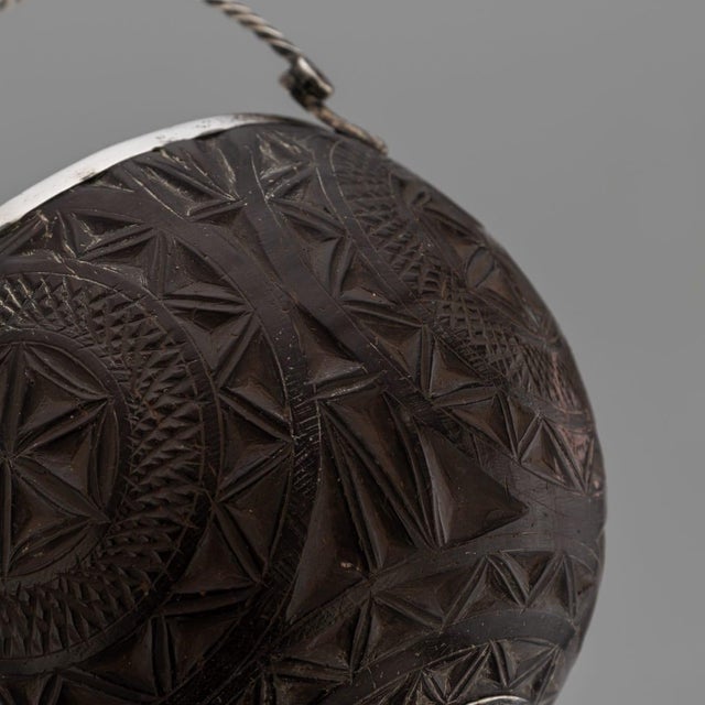Antique Georgian Silver-Mounted Coconut Cup, 1820s For Sale - Image 9 of 12
