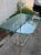 Contemporary Vintage 1970s Postmodern Lucite and Brass Glass Top Dining Table For Sale - Image 3 of 13