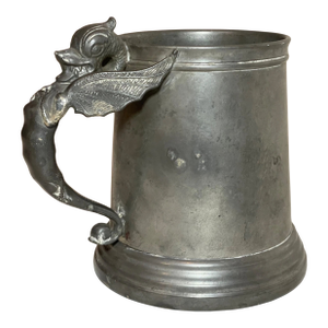 Antique 1932 Beer Stein Pewter Glass Copper Figural Griffin Dragon Award Trophy