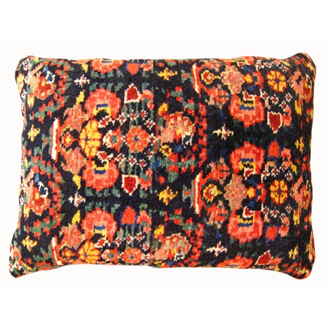 Set of Decorative Antique Persian Malayer Carpet Pillows - Set of 4 For Sale - Image 12 of 12