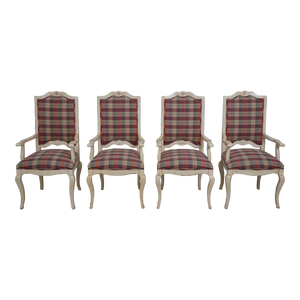 Set of 4 Century Country French Off White Dining Room Chairs