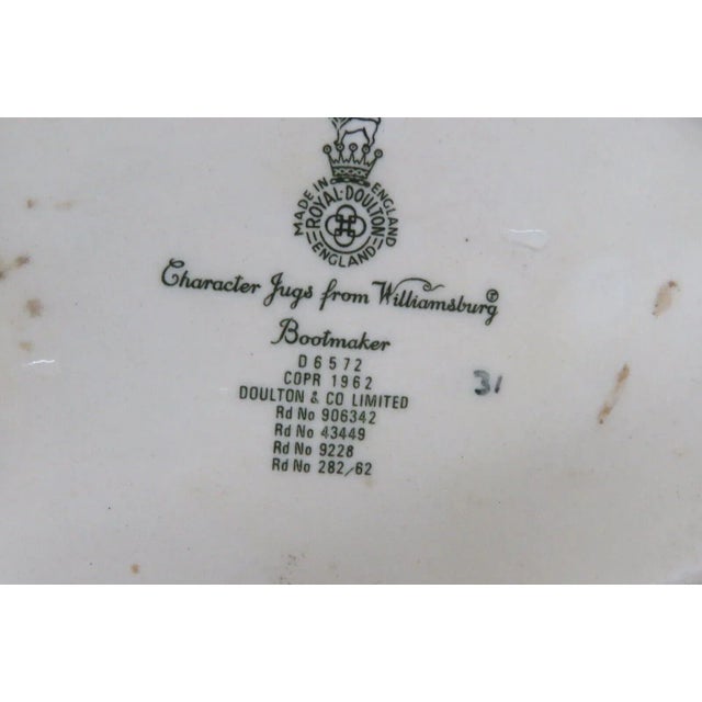 Royal Doulton Royal Doulton Bootmaker D6572 Toby Jug Porcelain Large Character Mug For Sale - Image 4 of 13