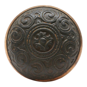Classic Cast Iron Corbin Door Knob With a Bronze Rim