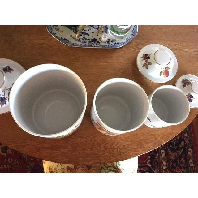 Vintage Royal Worcester Evesham Canister Set - 3 Pieces For Sale In Louisville - Image 6 of 10