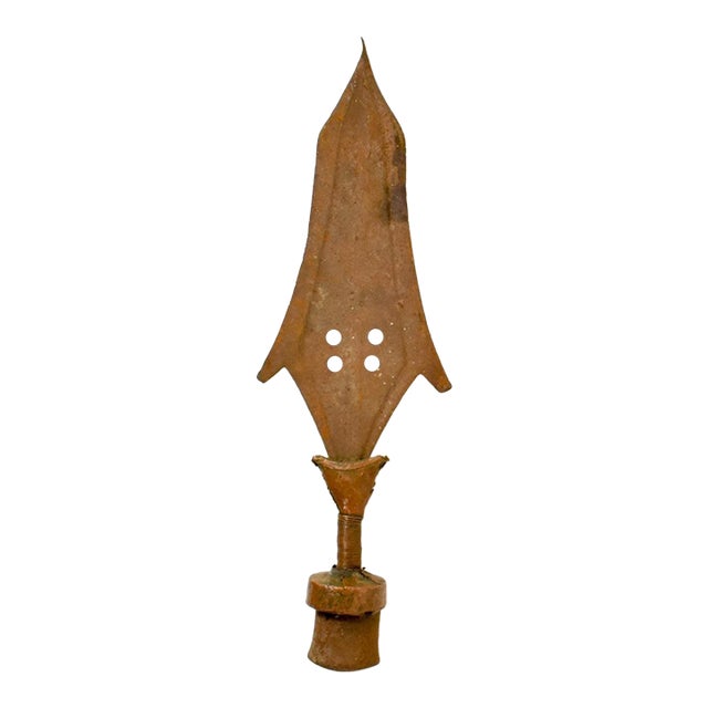 Early 20th Century Iron Central African Old Ceremonial Knife For Sale