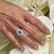 Natural Tanzanite Diamond Ring 6.5 14k W Gold 2.61 TCW Certified For Sale - Image 9 of 14