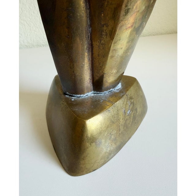 1970s Brass Nude Sculpture by Artist Emiel De Block For Sale - Image 12 of 12