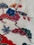 Vintage Japanese cotton textile panel featuring a stylized bird-and-floral landscape framed by deep indigo borders and...