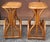 Boho Chic Pair of Mid 20th Century Bohochic Rattan Magazine Rack Side Tables For Sale - Image 3 of 9