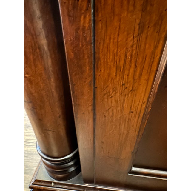 Brown Thomasville Fredericksburg Marble Top Mahogany Credenza / Buffet – Classic Traditional With Fluted Columns For Sale - Image 8 of 10