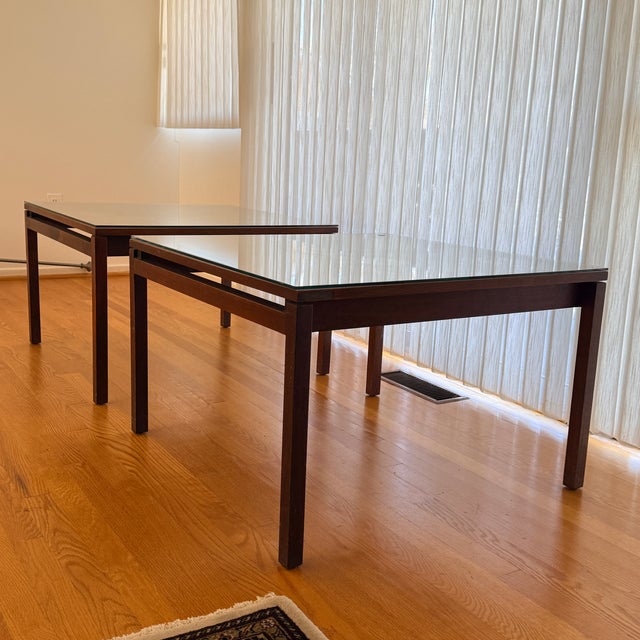 Pair of Early Walnut Side Tables by Lewis Butler for Knoll, Early 1950s For Sale In Washington DC - Image 6 of 17