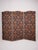 Antique Room Divider Paravent Folding Screen with Blue and Gold Fabric, 1900 For Sale - Image 10 of 11