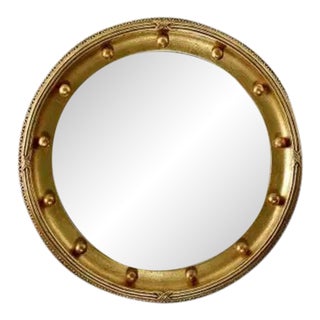 Friedman Brothers Bayshore Mirror in Classic Gold - 30" For Sale