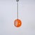 Gold Orange Murano Glass Eclipse Pendant attributed to Carlo Nason for Mazzega, Italy, 1960s For Sale - Image 8 of 15
