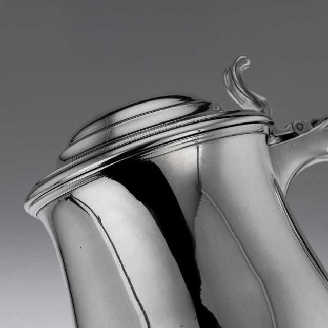 Italian Silver Lidded Tankards, 1890s, Set of 2 For Sale - Image 14 of 17