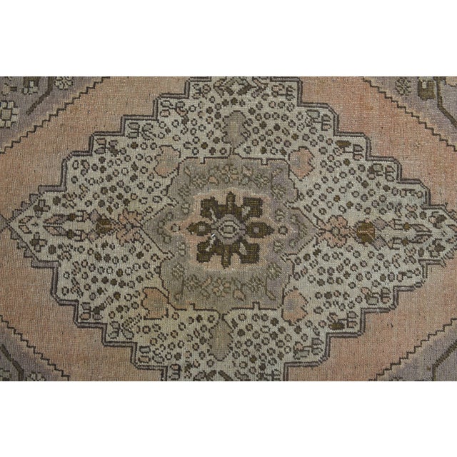1970s Vintage Turkish Handmade Wool Cotton Soft Terracotta Runner Rug For Sale - Image 11 of 11