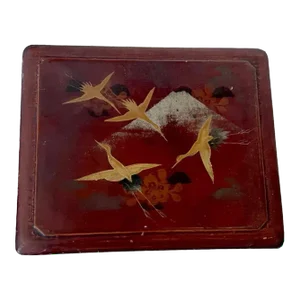 Antique Japanese Lacquered Trinket/Jewelry Box