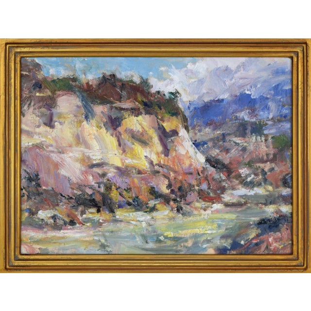 Rustic Contemporary Southwestern Canyon Landscape Oil Painting For Sale - Image 3 of 5