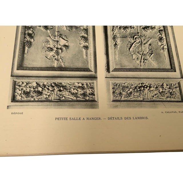 1900 - 1909 Antique 1908 Le Petit Trianon Architecture Portfolio Léon Deshairs Versailles Plates France C 1908 For Sale - Image 5 of 10