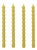 Bamboo Taper Candles - In Citron Green Set of 4 For Sale