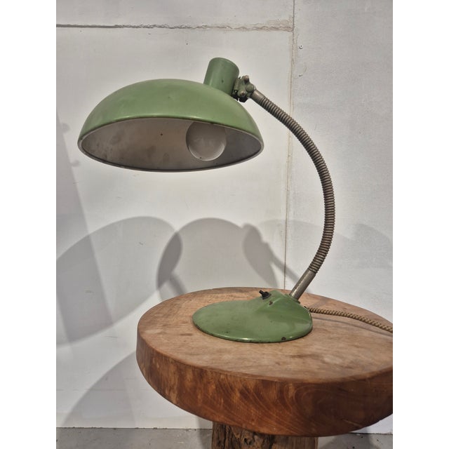 Bauhaus Desk Lamp in Green, 1920s For Sale - Image 10 of 14