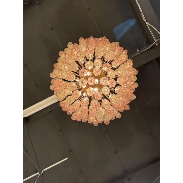 2000 - 2009 Murano Poliheder Waterfall Chandelier For Sale - Image 5 of 7