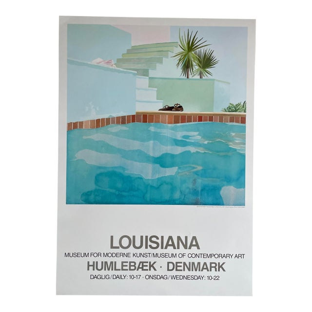 David Hockney (1937-2026), Pool and Steps, 1971, Copyright David Hockney, Printed in Denmark For Sale