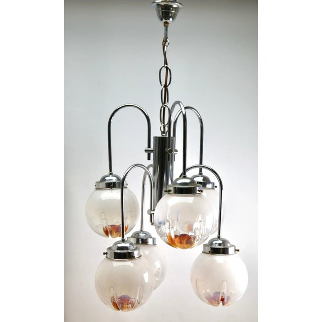 Clear Glass Pendant by Mazzega For Sale - Image 3 of 10