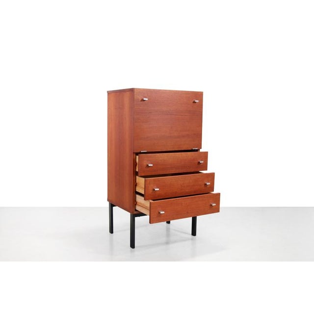 Teak Secretaire by Pierre Guariche for Meurop, 1960s For Sale - Image 3 of 6