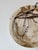 Unique 1980’s mixed media ceramic wall plate by artist Christopher Darling. This handcrafted decorative piece features an...