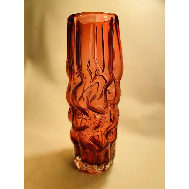 Glass Brain Vase by Pavel Hlava for Borse Glas, 1968 For Sale - Image 7 of 7