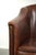 Sheepskin Armchair in a Deep Brown Color Finished with Black Piping For Sale - Image 10 of 13