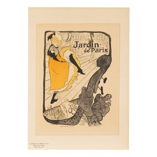 Henri de Toulouse-Lautrec, Jane Avril: Jardin de Paris from Les Maîtres de L'Affiche, 1898, Original Lithograph For Sale