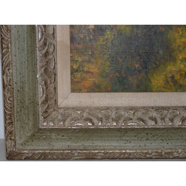 Impressionist Woman With a Parasol - Madame Monet and Her Son Oil Painting C.1978 For Sale - Image 3 of 8