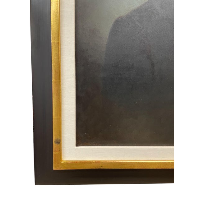 Early 19th Century Early 19th Century American Federal Gentleman Portrait Oil Painting, Framed For Sale - Image 5 of 8