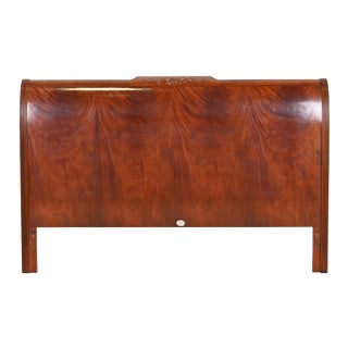 Baker Furniture Regency Flame Mahogany Queen Size Headboard For Sale