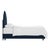 Contemporary Twin Bed in Velvet Ink For Sale - Image 3 of 6