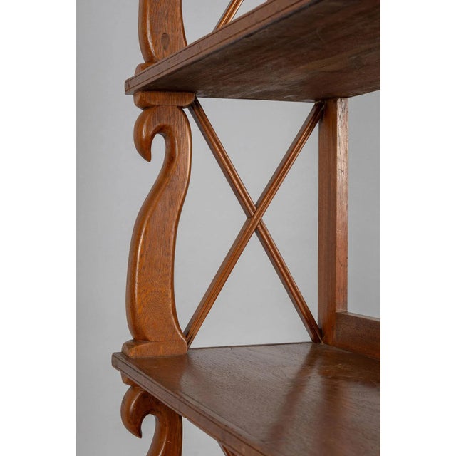Brown Anglo-Indian Mahogany Open Bookcase For Sale - Image 8 of 10