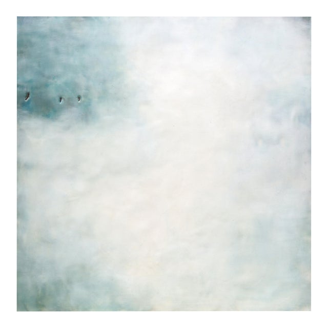 Contemporary Abstract Oil, Encaustic & Mixed Media on Panel "Calabria" by Janise Yntema For Sale