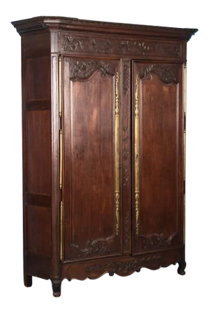 Antique 18th Century Carved French Oak Armoire