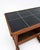 Black Serving Trolley in Oak Wood with Black Tile Top and Wheels, 1950s For Sale - Image 8 of 10