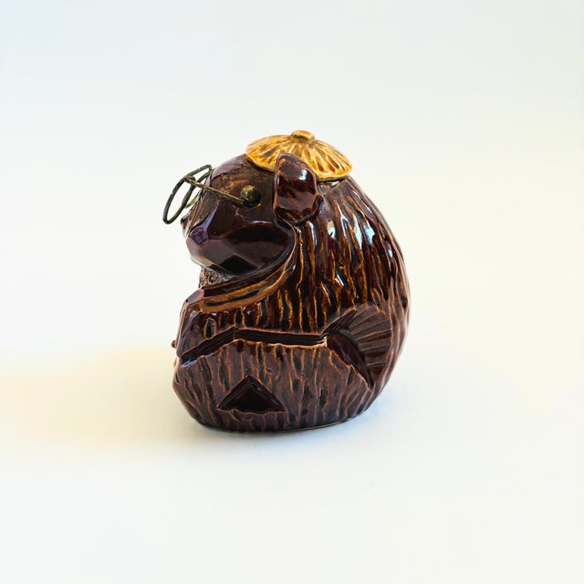 Mid 20th Century Mid Century Pottery Bear Ashtray For Sale - Image 5 of 10