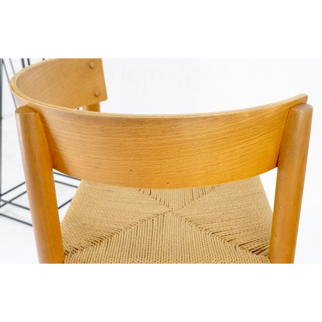 Fritz Hansen Danish Chair ヴィンテージ Danish Mid-Century Modern Fritz Hansen Rush Seat Bent Wood