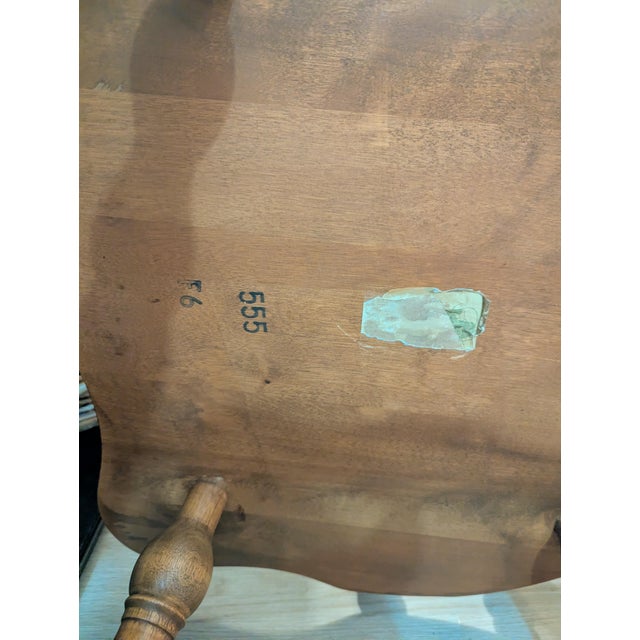 Wood Vintage Ethan Allen Rock Maple Captain's Chairs - Heirloom Collection For Sale - Image 7 of 8