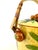 Vintage Japanese Majolica Fruit & Basket Weave Biscuit Jar With Rattan Handle For Sale - Image 10 of 13