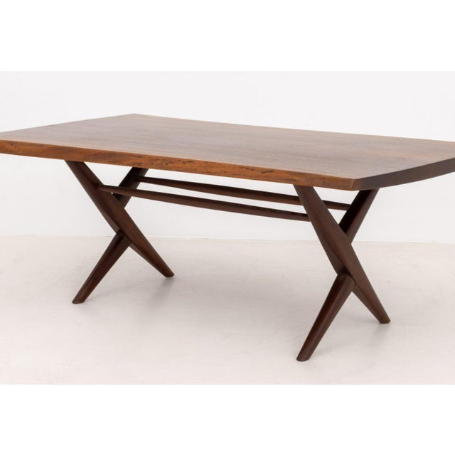 George Nakashima Walnut Slab Top Table, 1962 For Sale In New York - Image 6 of 12