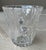 Late 20th Century Flared Swirl Cut Crystal Nautilus Shell Applied Handles Ice Bucket in the Manner of Tiffany & Company For Sale In Austin - Image 6 of 18