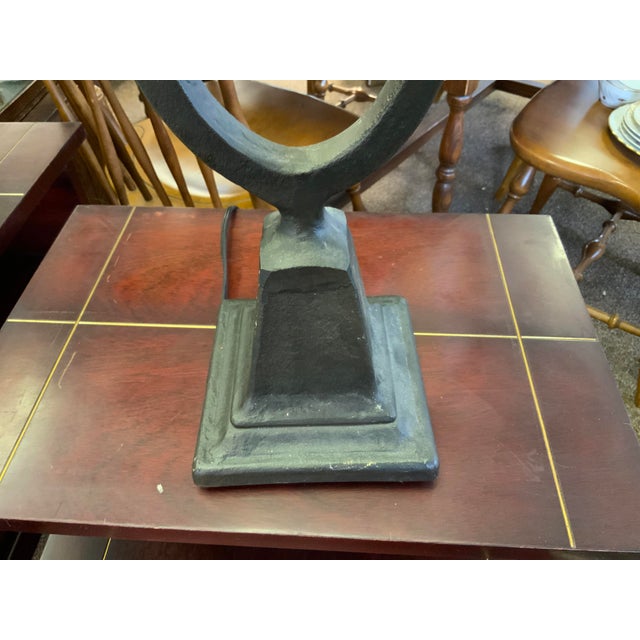Early 21st Century Contemporary Pottery Barn Mica Lamp For Sale - Image 5 of 7