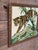 Vintage Leopard Jungle Needlepoint Textile Art in Faux Bamboo Frame For Sale - Image 4 of 11