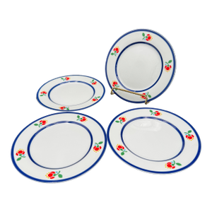 1980s Fitz and Floyd "Fleuri" Salad Plates- Set of 4